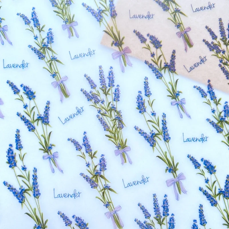 Eco Soap - 100 Stuks Lavendel Handgemaakte Zeep Inpakpapier