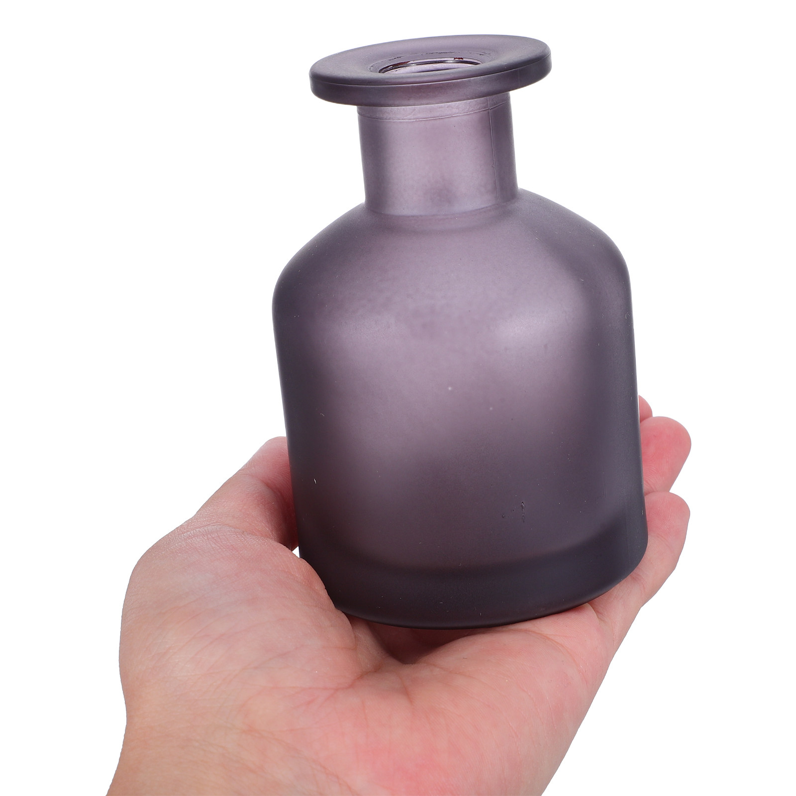 Reusable Bottle - 2 stuks glazen diffuserflessen, donkergrijs, navulbaar,