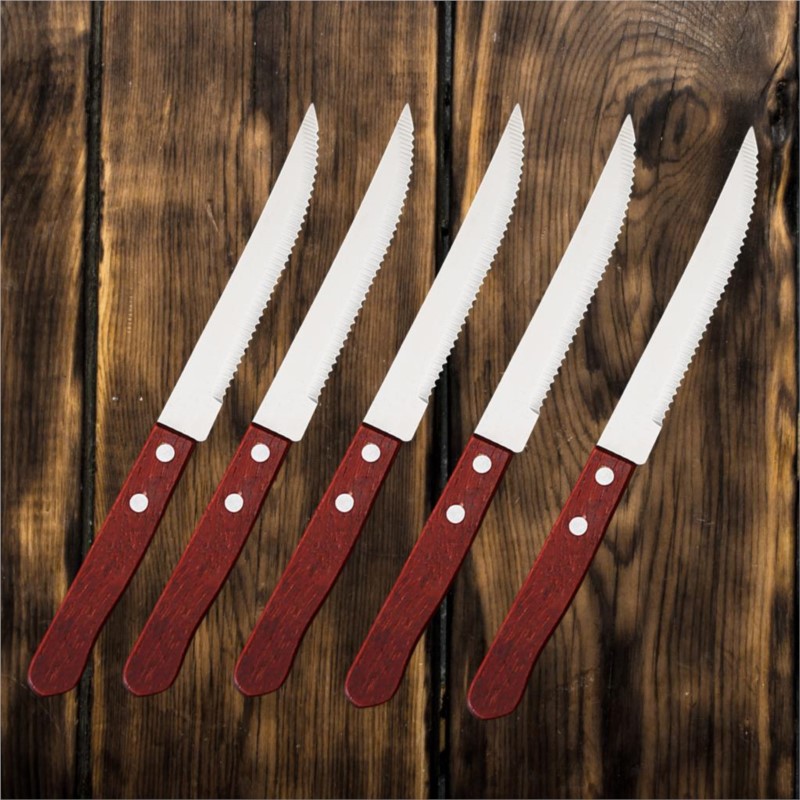 Bamboo Cutlery - 1-20 Stuks Roestvrij Staal Steak Mes