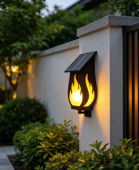 Solar Garden Light - Buiten solar wandlamp vlam sfeerlicht creatieve