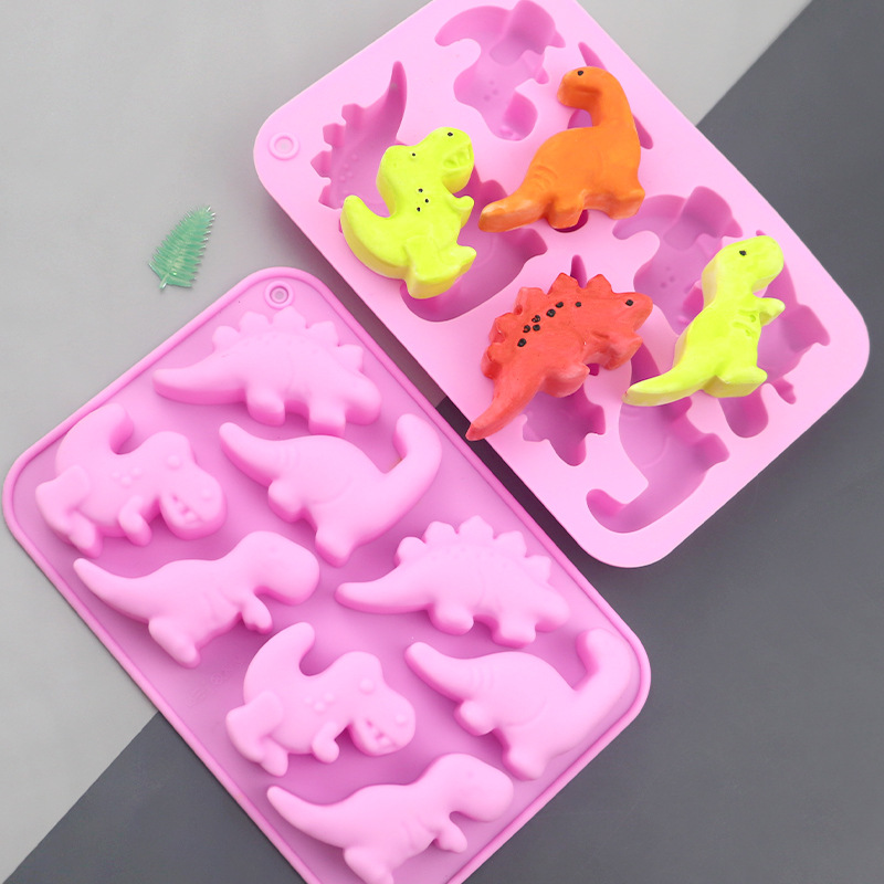 Eco Soap - Blues Groothandel 8 Dinosaurussen Cartoon Siliconen