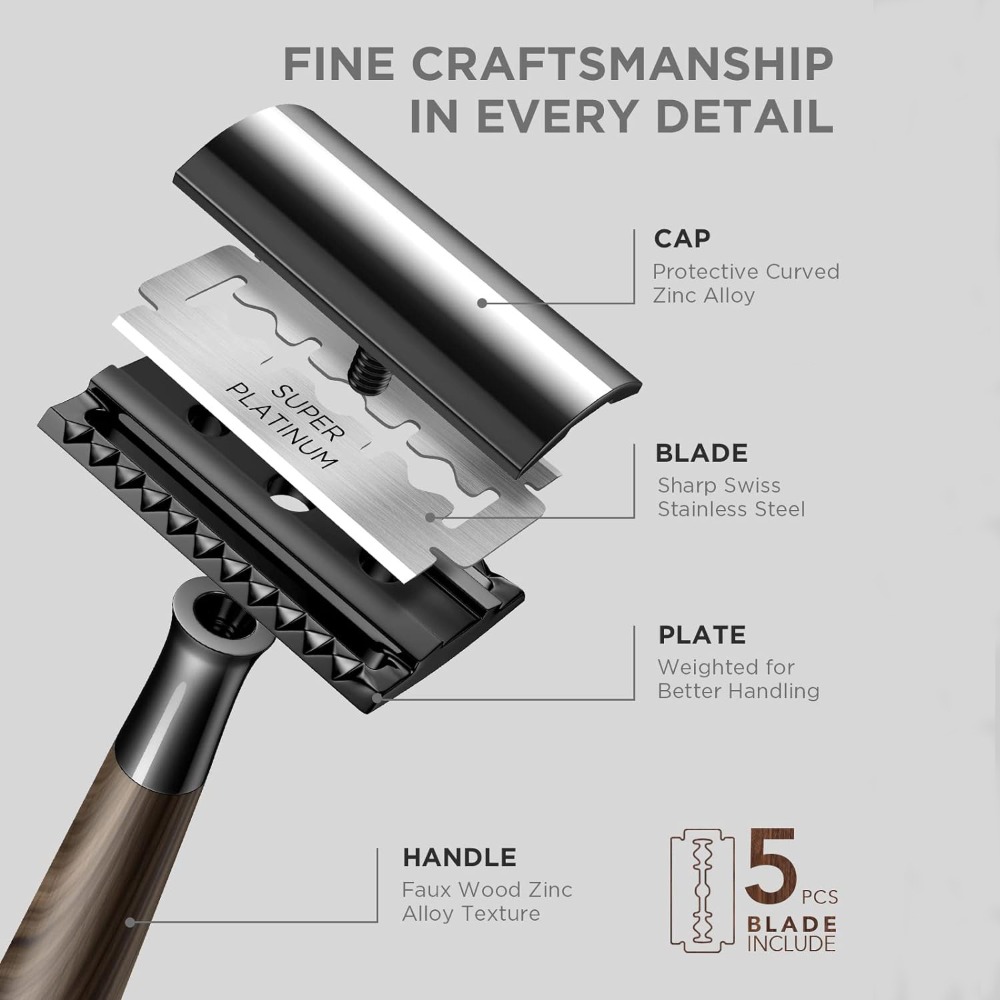 Professioneel heren dubbelzijd - Safety Razor Handle recensie en prijs