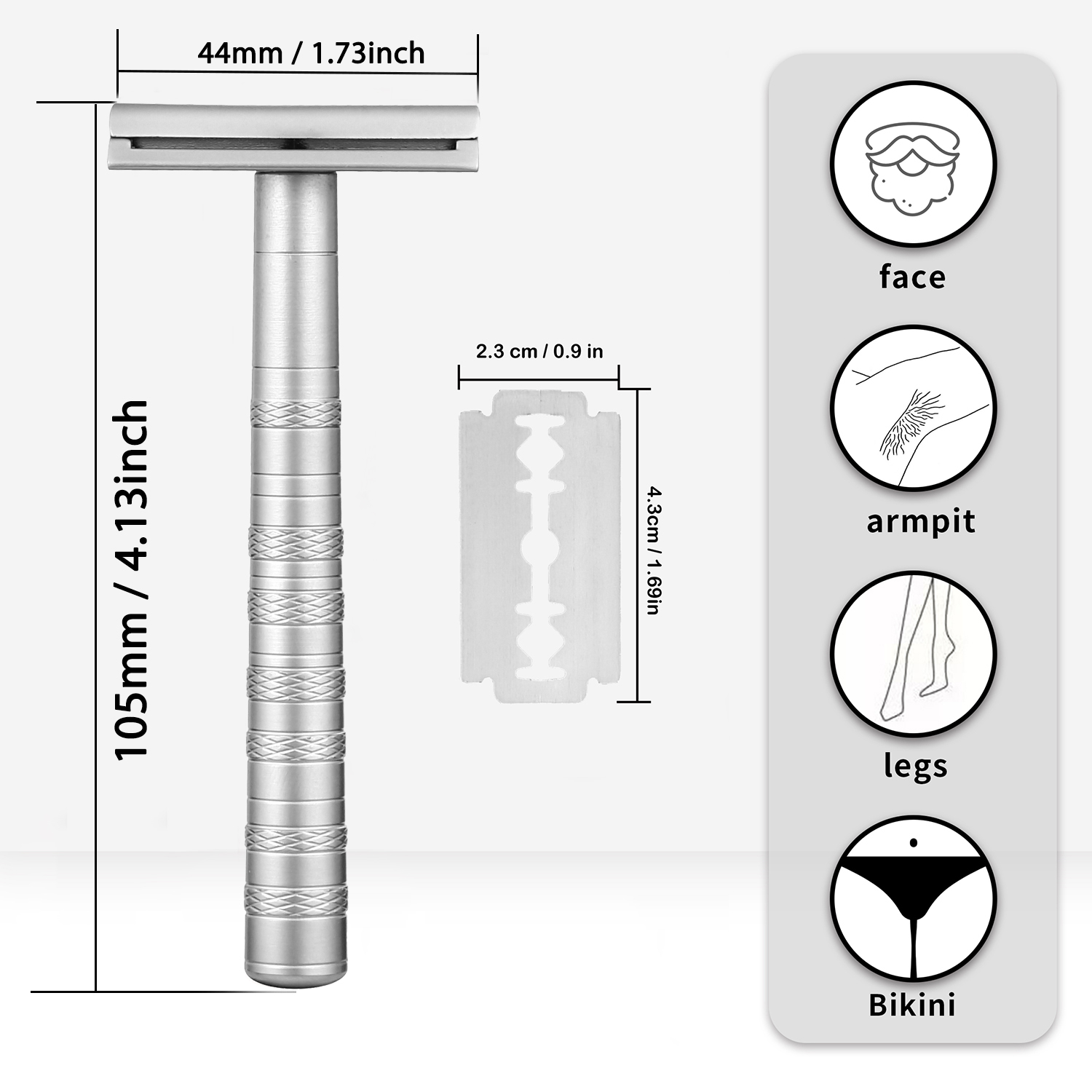 Veiligheidsscheermes met dubbe - Safety Razor Handle recensie en prijs