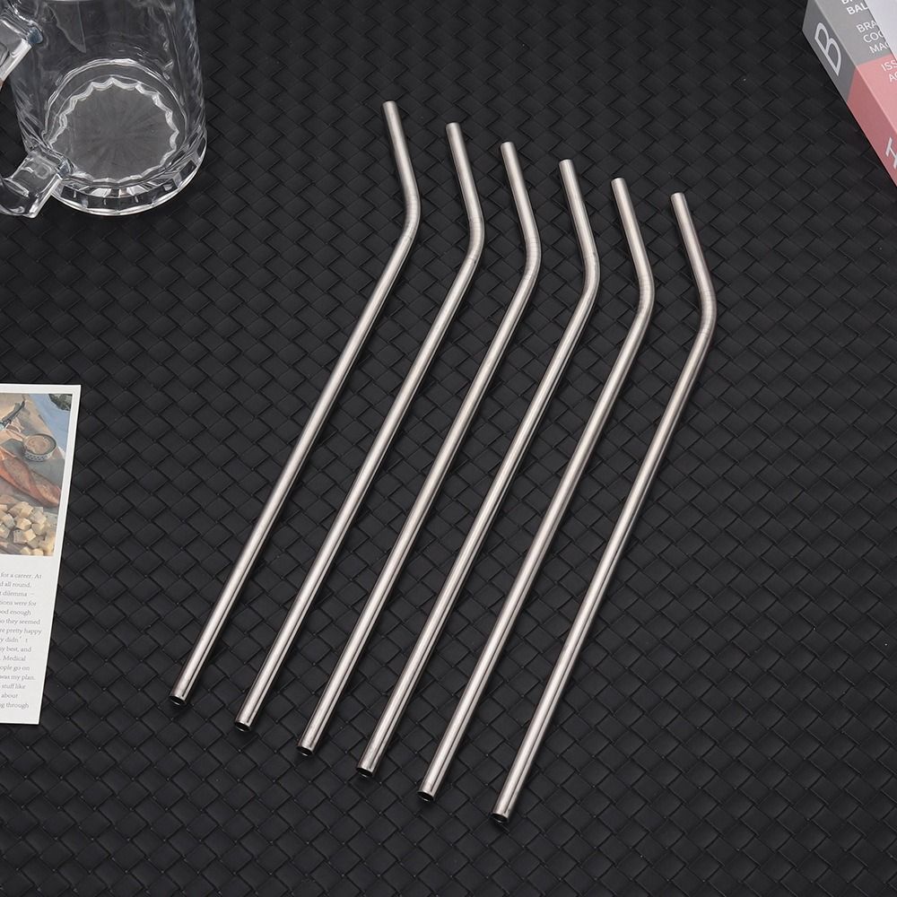 6 Stuks Rechte Gebogen Roestvr - Reusable Straw recensie en prijs
