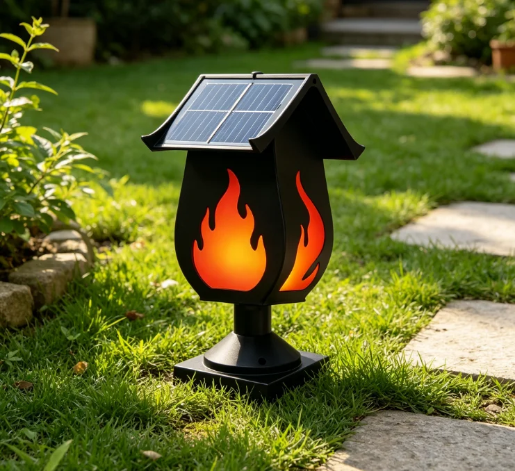 Zonne-kolomkoplampen met gesim - Solar Garden Light recensie en prijs