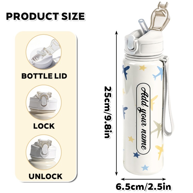 25oz gepersonaliseerde waterbe - Reusable Straw recensie en prijs