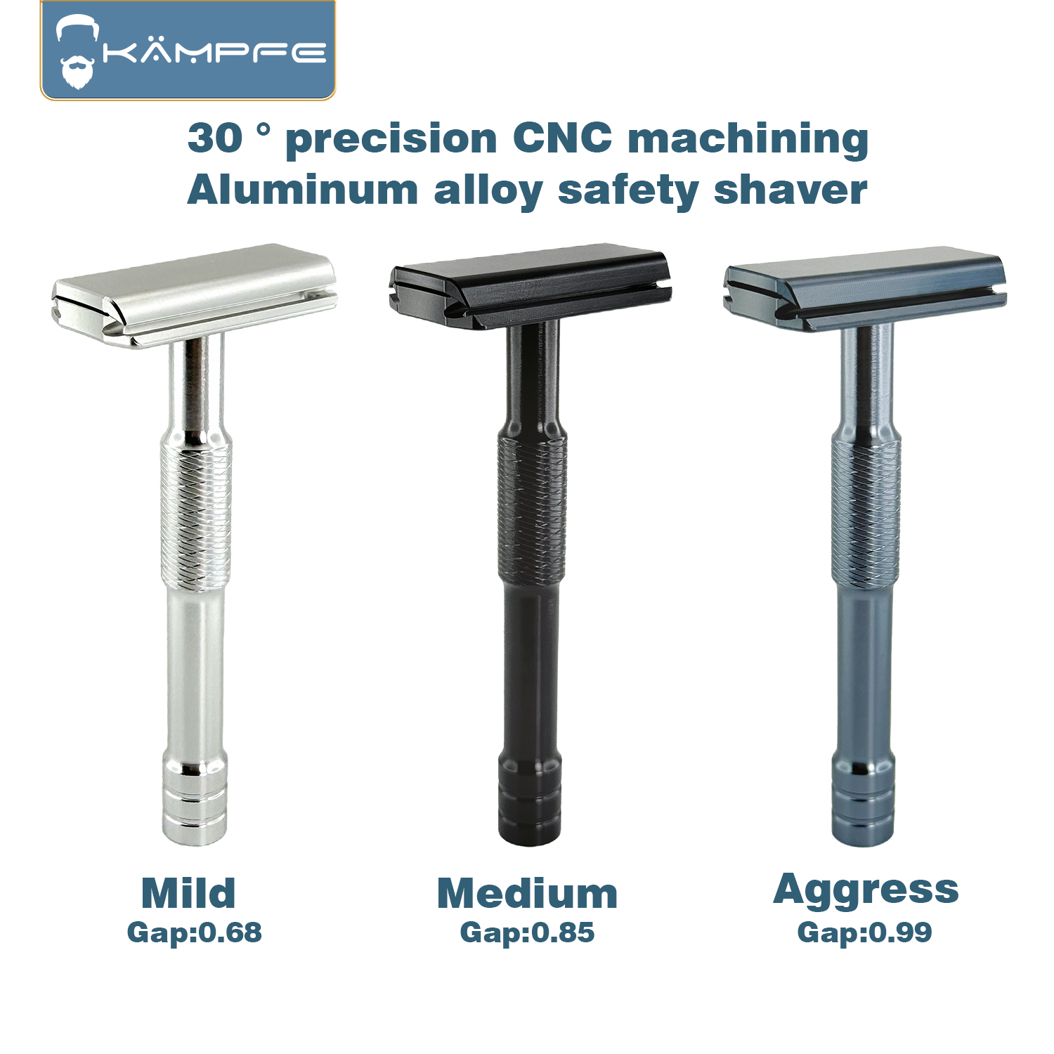 KAMPFE CNC Carving Gesloten ka - Safety Razor Handle recensie en prijs