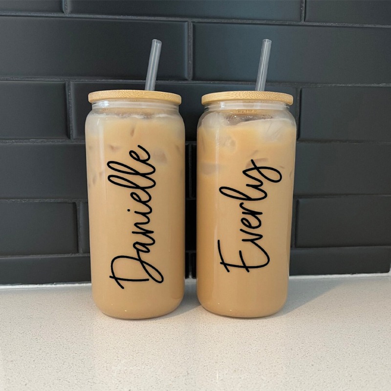 Gepersonaliseerde glazen beker - Reusable Straw recensie en prijs