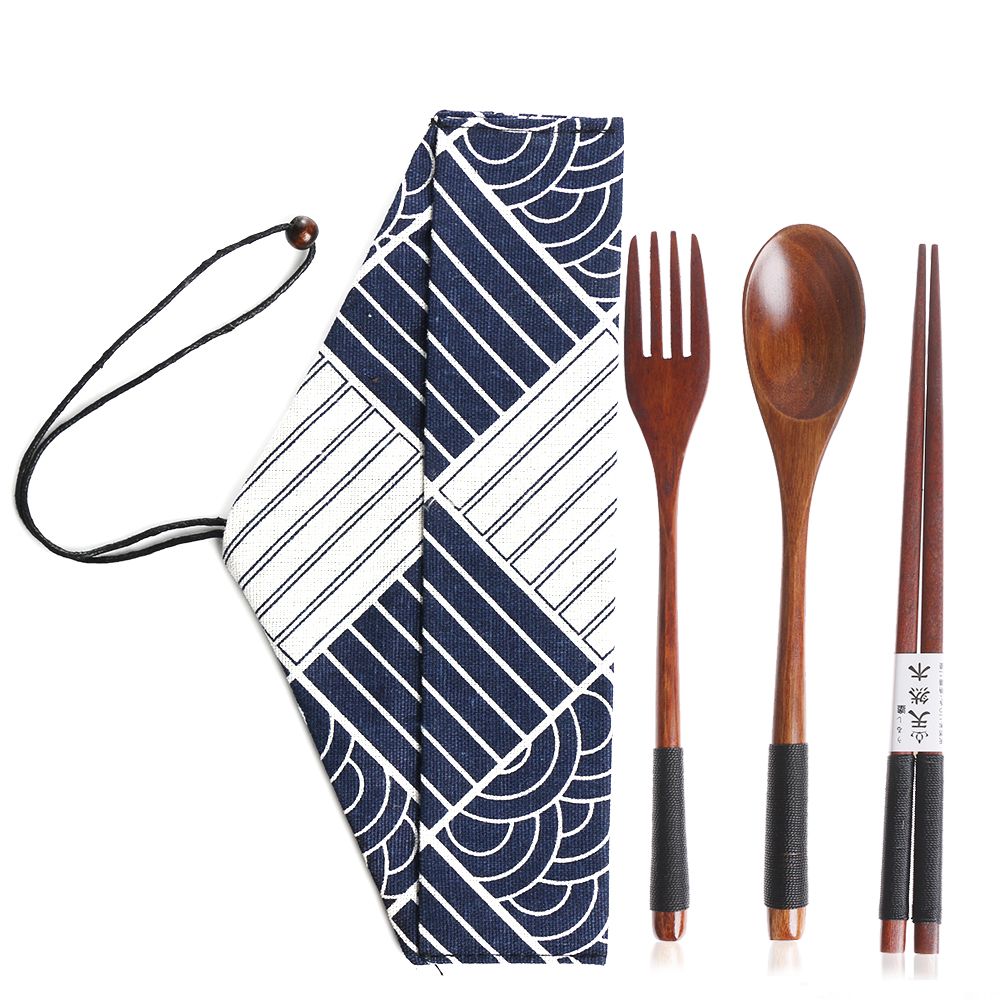 Japanse Stijl Bestek Set Draag - Bamboo Cutlery recensie en prijs
