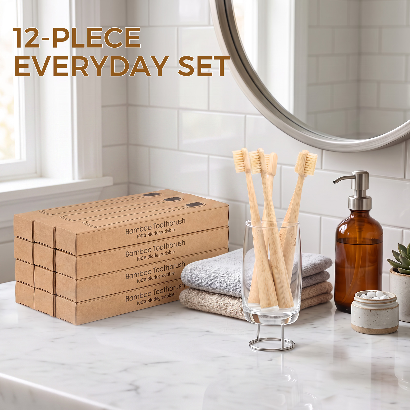 12 stuks tandenborstels met na - Bamboo Toothbrush recensie en prijs